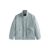 Men's Houndstooth Jacquard Denim Jacket